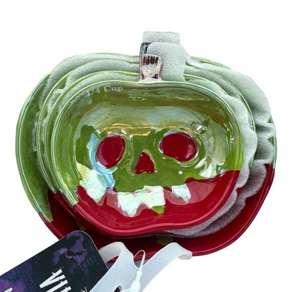 Disney VILLAINS Poison Apple Measuring Cups Set Witchy Decor Goth Hand Painted - Picture 3 of 15